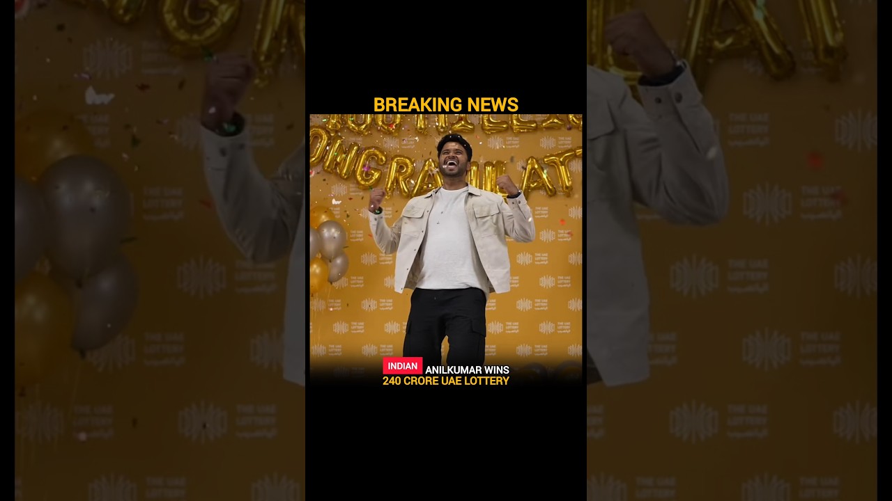 Indian Expat Wins AED 100 Million (₹240 Crore) UAE Lottery Jackpot