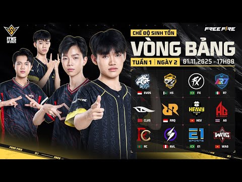 [VN] FFWS Global Finals 2025 | Ngày 2: Bảng B và C  - HEV và WAG đụng độ EVOS và RRQ