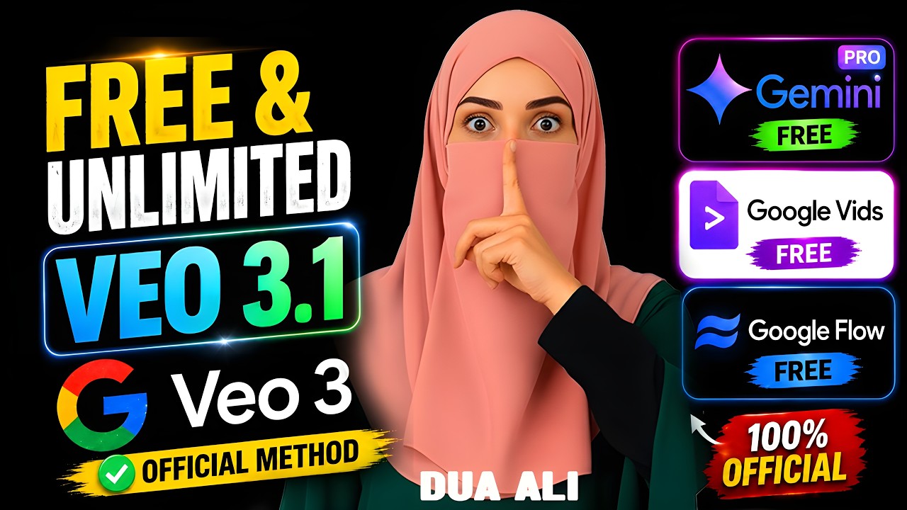 Veo 3 Free Unlimited AI Video Generator | How To Use Google Veo 3 & Create Long AI Videos | Dua Ali