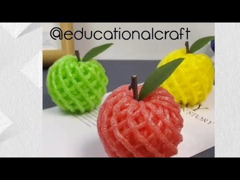 Create an Apple with Net Foam 🍎 | Easy Craft Idea
