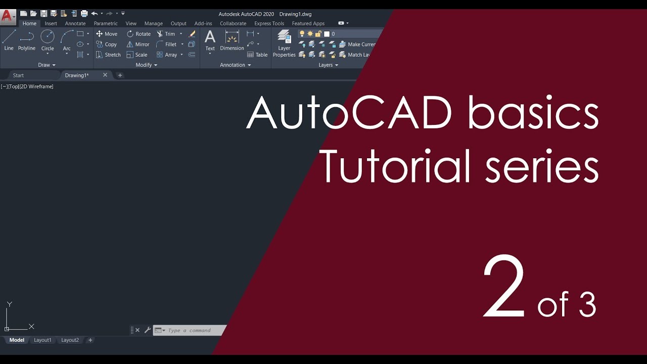 AutoCAD Basic Tutorial for Beginners - Part 2 📐