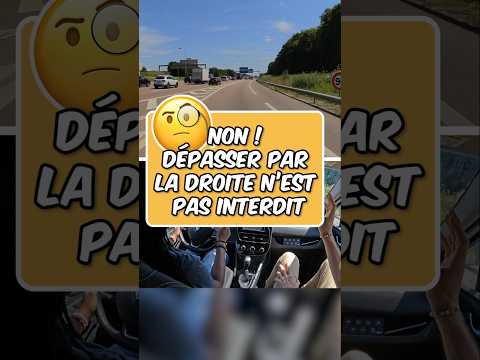 Dépasser par la droite, c'est pas interdit ! #permisdeconduire #autoecole #codedelaroute