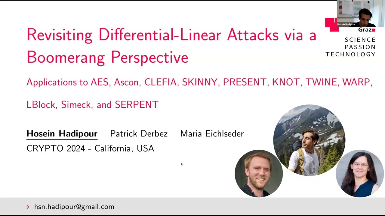 Symmetric Cryptanalysis 2 at Crypto 2024 🔐