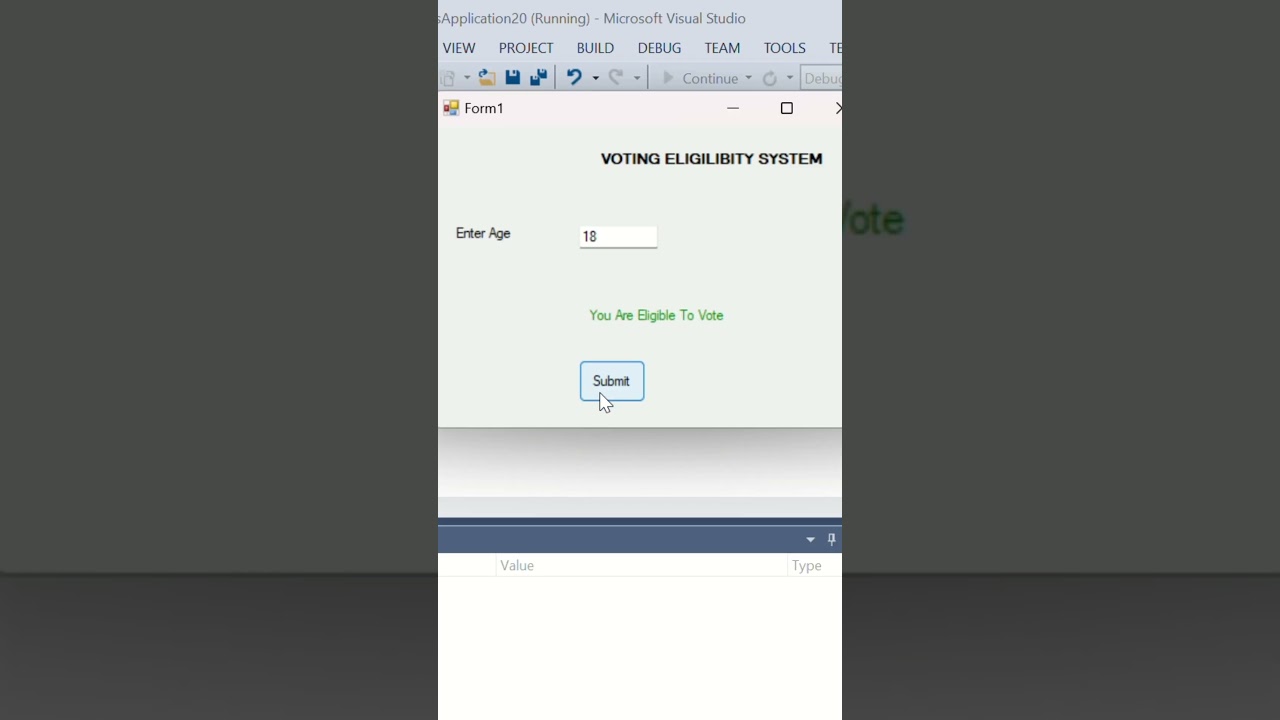 Build Voting Eligibility System in VB.NET 🗳️