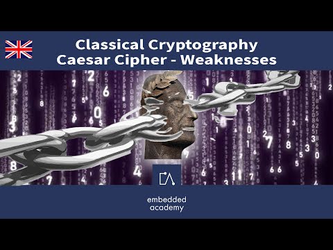 🇬🇧 Classical Cryptography - Caesar Cipher Weaknesses | Tutorial based on Embedded Academy E-Learning