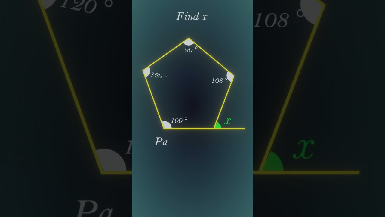 Master the Polygon Angle Puzzle! 🧠 Solve the Missing Interior or Exterior Angle
