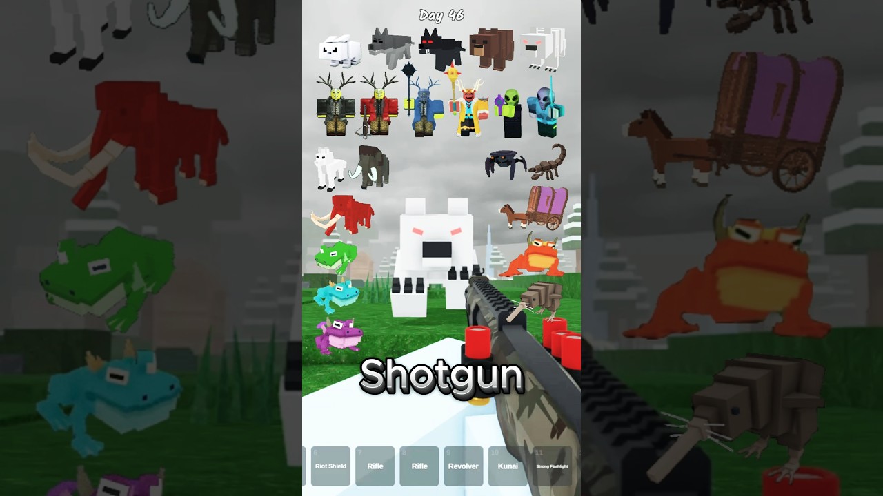 Epic Showdown: Tactical Shotgun vs All Enemies in 99 Nights Forest 🔫