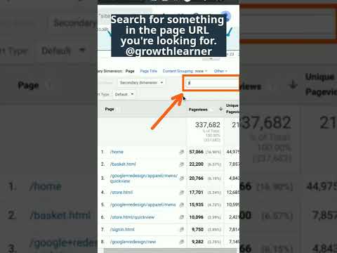 How to Find a Google Analytics Report for a Specific Webpage