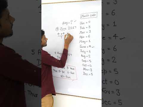 Calendar trick #reasoning #shorts