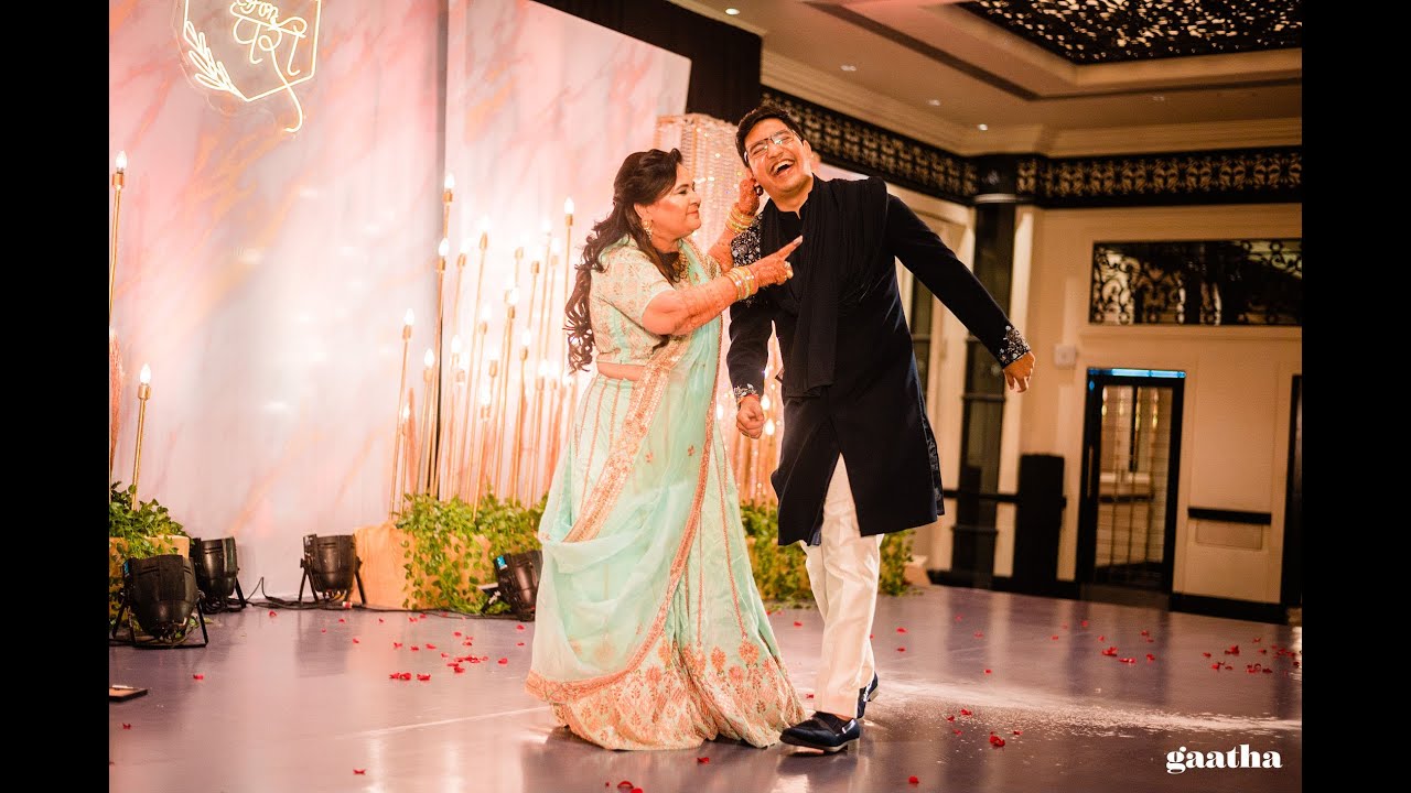 Mother-Son Sangeet Performance: Maa Da Laadla Bigad Gaya 🎶