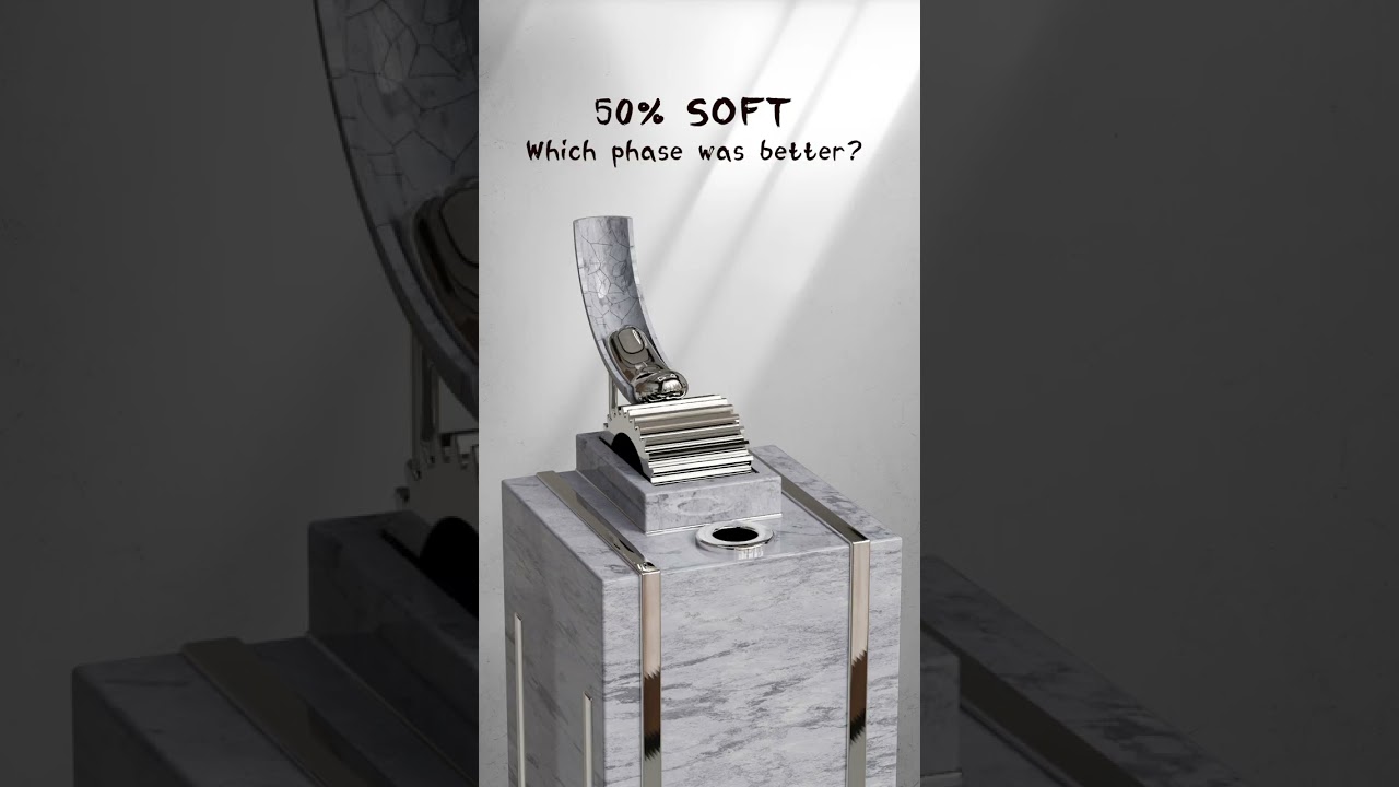 Gear x Cylinder 3D Soft Body Simulation: 0% vs 100%