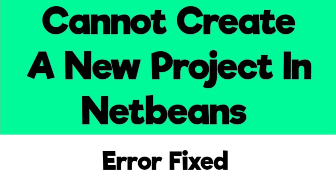 Quick Fix: Can't Create a New Project in NetBeans IDE π οΈ