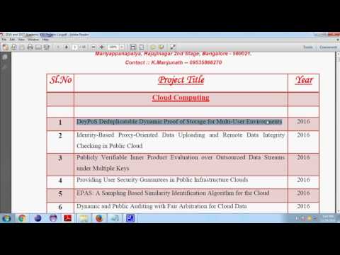 2016 Top IEEE Cloud Computing Projects for 2016 & 2017 🚀