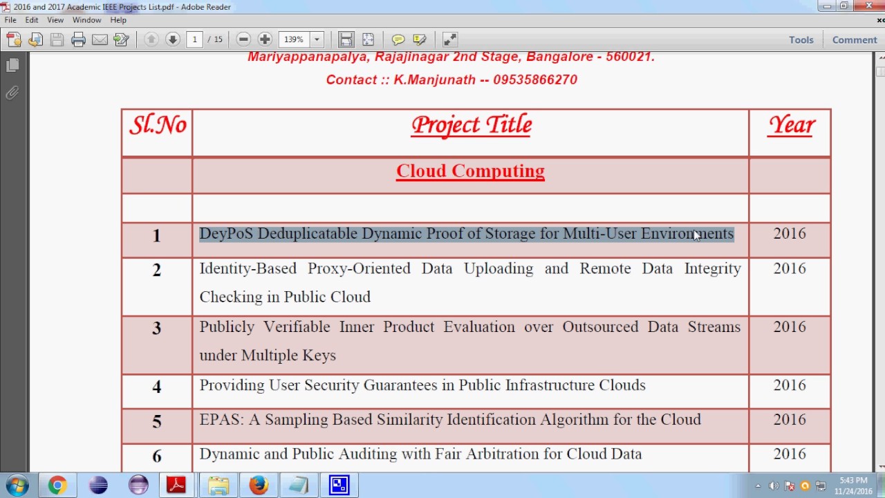 2016 Top IEEE Cloud Computing Projects for 2016 & 2017 🚀