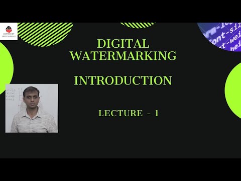 Digital Watermarking - Introduction