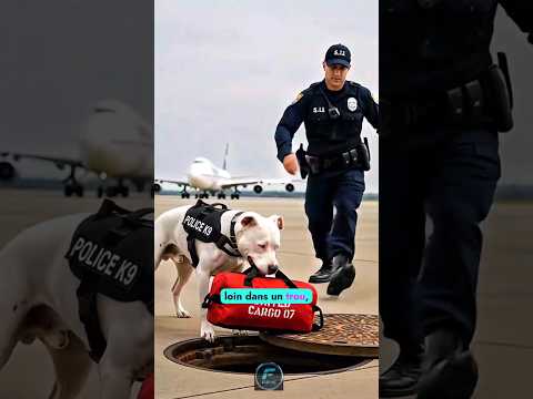 Il découvre une bombe dans un avion, Ce que son chien fait ensuite est incroyable 😱#chien #sauvetage