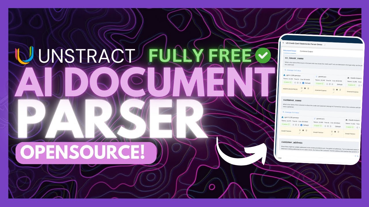 Unstract: Open-Source AI PDF Data Extractor 📄
