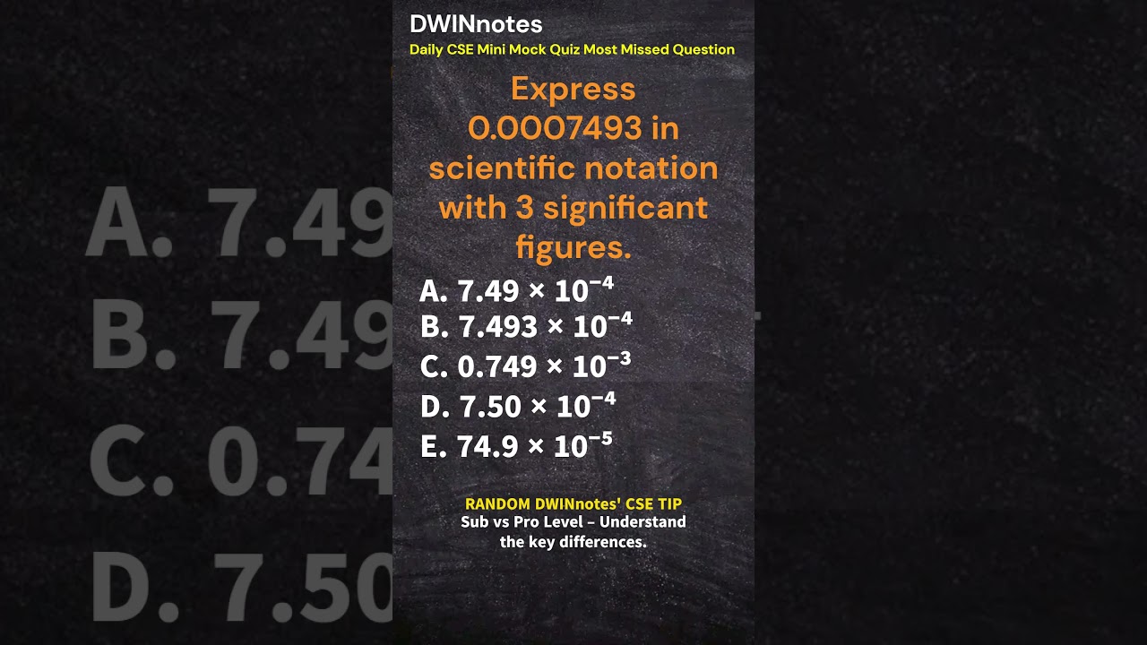 Convert 0.0007493 to Scientific Notation with 3 Significant Figures 🔍