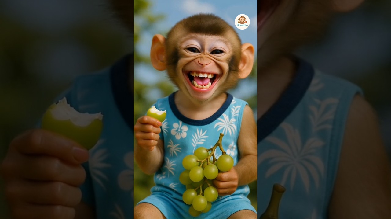 Cute Monkey's Laugh Will Brighten Your Day! 🐵