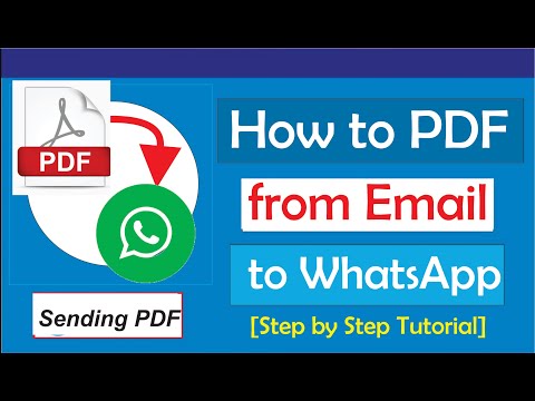 How to Send PDF from Email to WhatsApp/How to send pdf from Gmail to WhatsApp
