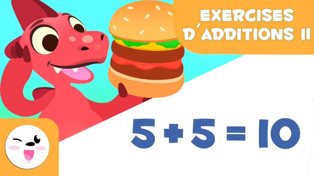 Exercices d'Additions II - Apprends à Additionner avec Dino