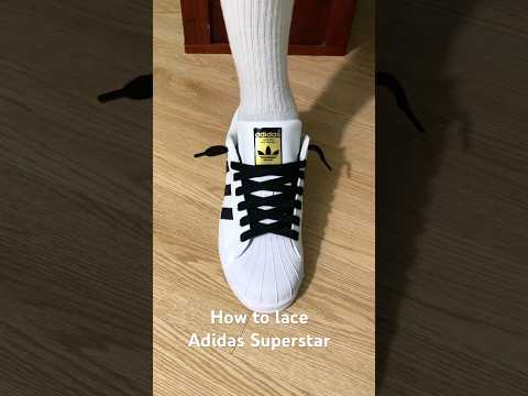 How to lace Adidas Superstar (Style)#sneakers #shoes #adidas