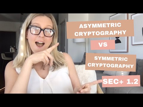 HOW TO PASS SEC+ EXAM - SYMMETRIC VS ASYMMETRIC CRYPTOGRAPHY