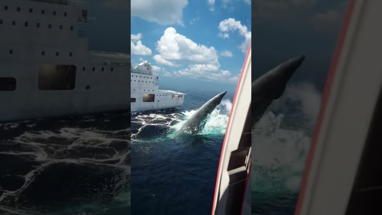 AI-Generated CGI Scene: Megalodon Attack