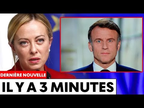 Meloni fait une déclaration INCROYABLE sur Macron !