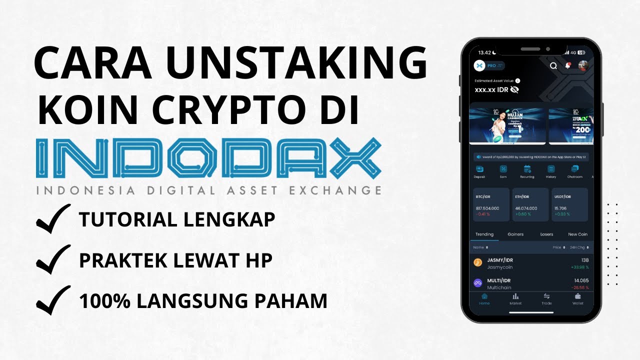 Panduan Mudah Unstaking Koin Crypto di Indodax π