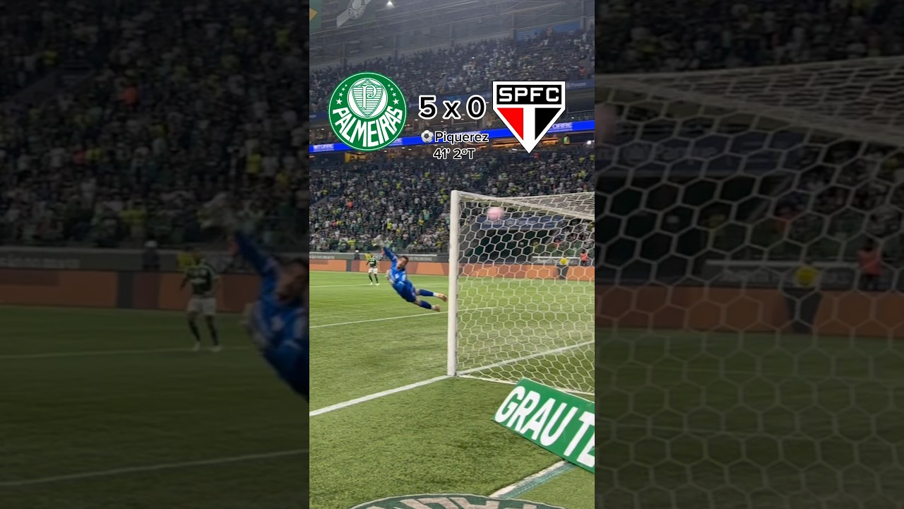 Palmeiras Dominates São Paulo with 5-0 Victory! 🔥