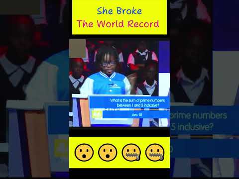 She Broke The Record || #maths #competition || 😲😲😲🤯🤯🤯