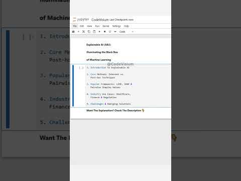 Explainable AI (XAI): Illuminating the Black Box of Machine Learning | #ExplainableAI, #XAI, #AI