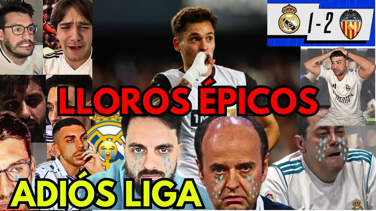 Reacciones y Llanto de Aficionados del Madrid tras la Derrota 1-2 ante Valencia
