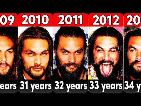 Jason Momoa (Aquaman) from 1999 to 2023