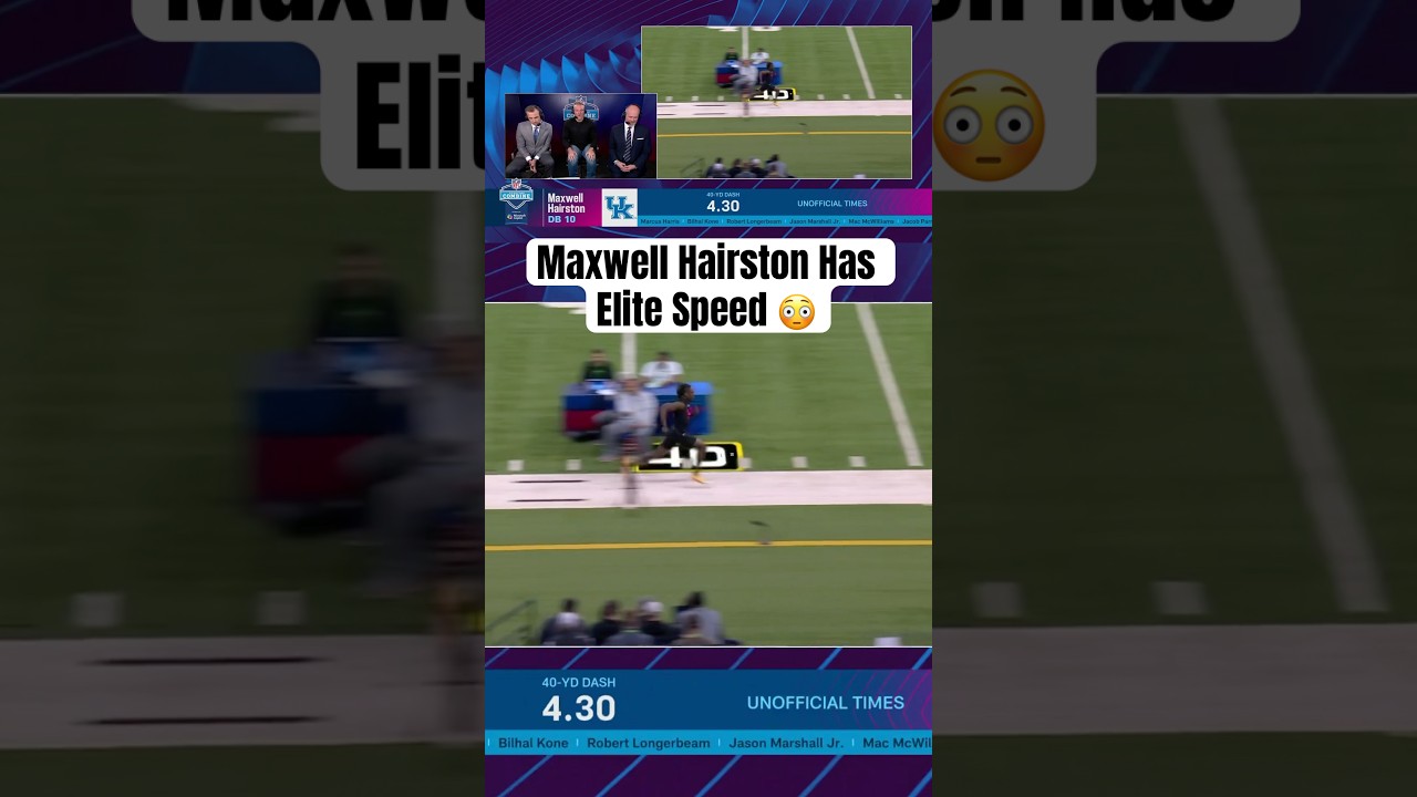 Kentucky DB Maxwell Hairston Runs 4.3 40 at NFL Combine