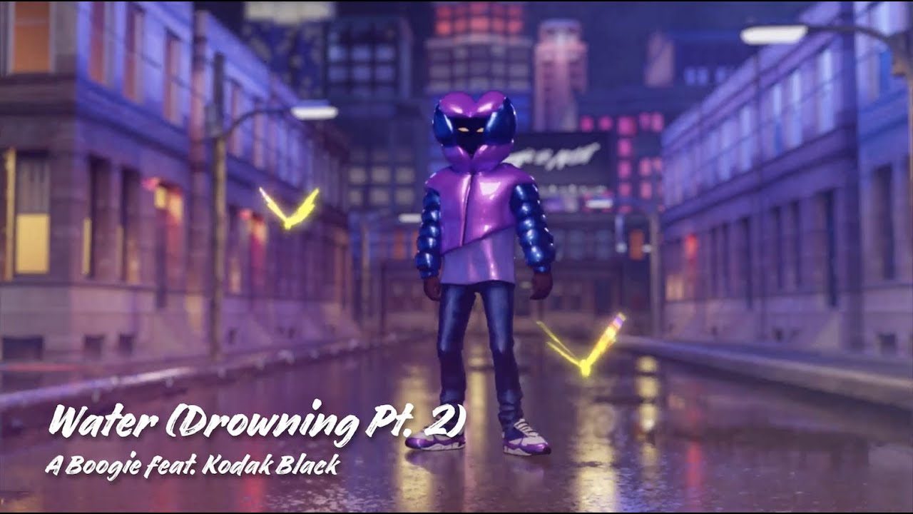 A Boogie Wit da Hoodie & Kodak Black Drop 'Water (Drowning Pt.2)' Official Visualizer 🌊