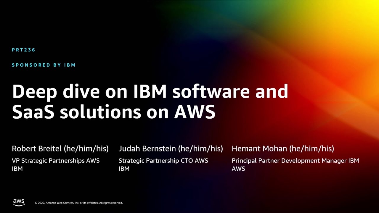 AWS re:Invent 2022: Explore IBM’s Seamless Software & SaaS Solutions on AWS 🚀