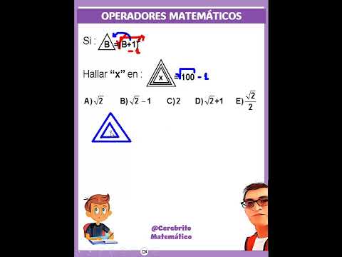 🙆‍♂️Operadores Matemáticos Nivel Avanzado✅ #razonamientomatematico  #matematicas  #maths