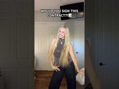WOULD YOU SIGN THIS CONTRACT??📝 #ellahperry #shorts #feed #contract #dance #dancing #relatable #fyp