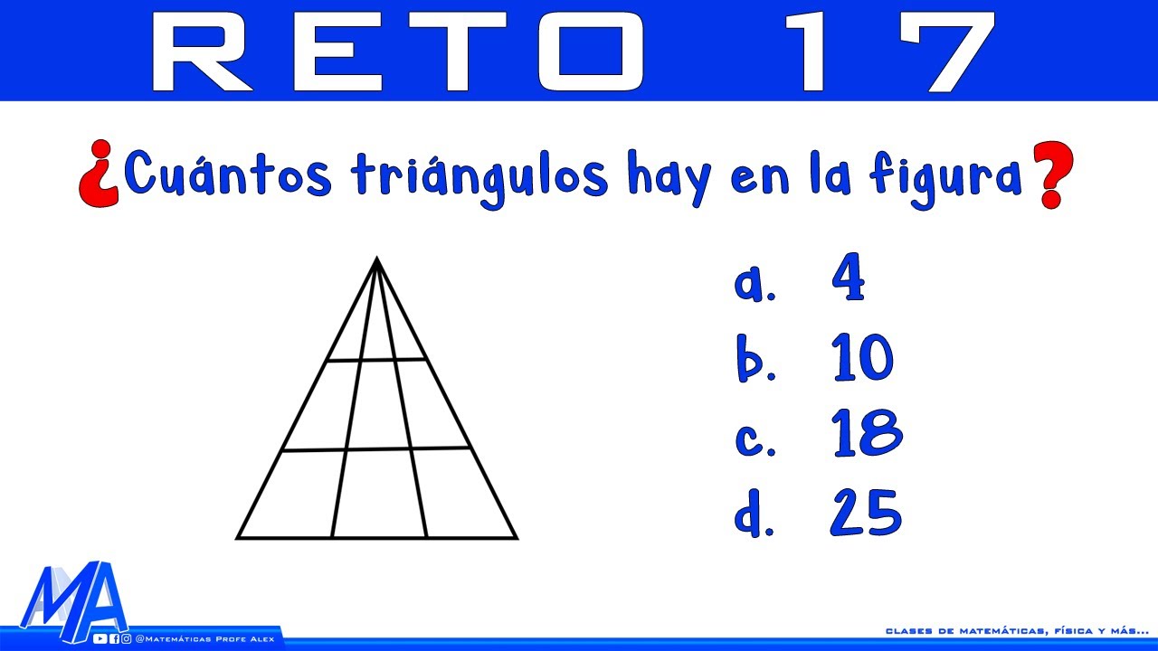 ¿Puedes Resolver Este Desafío Visual? Encuentra Todos los Triángulos en la Figura 🧠