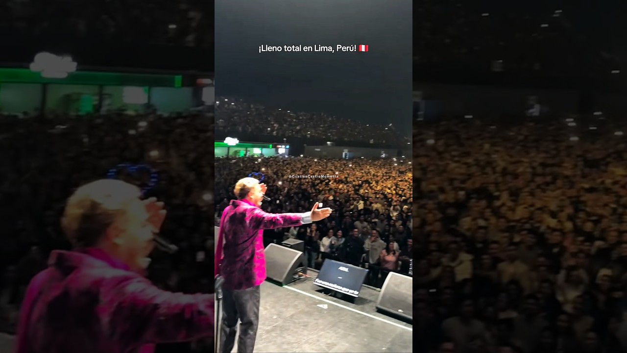 Cristian Castro llena Lima en concierto sold out 🎤