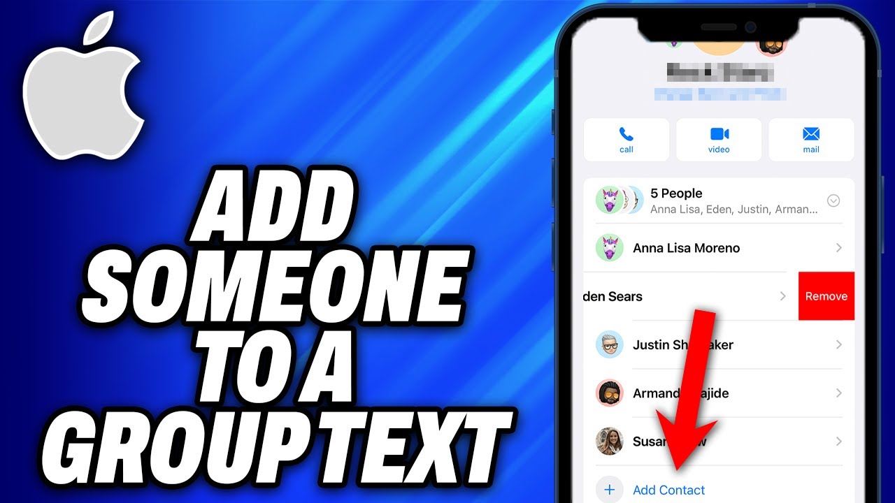 Add Someone to iPhone Group Text 📱
