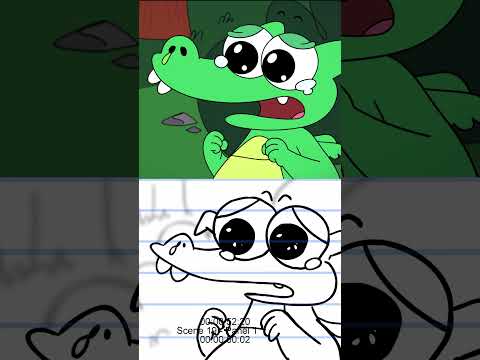 Animatic vs Animation (behind the scenes) 1 #boyanddragon #shorts