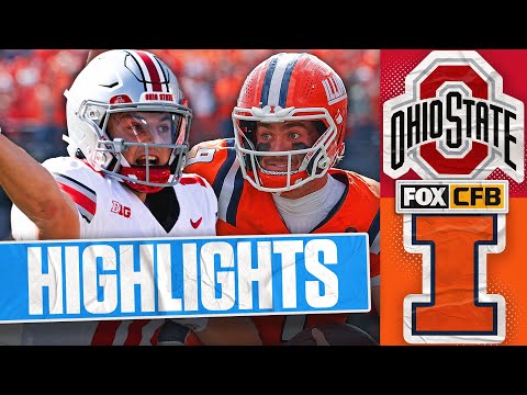 No. 1 Ohio State Buckeyes vs. No. 17 Illinois Fighting Illini Highlights | FOX College Football