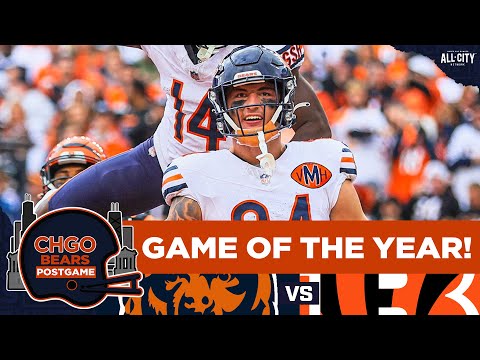 BEARS POSTGAME: Colston Loveland & Caleb Williams Win GAME OF THE YEAR vs Bengals! | CHGO Bears