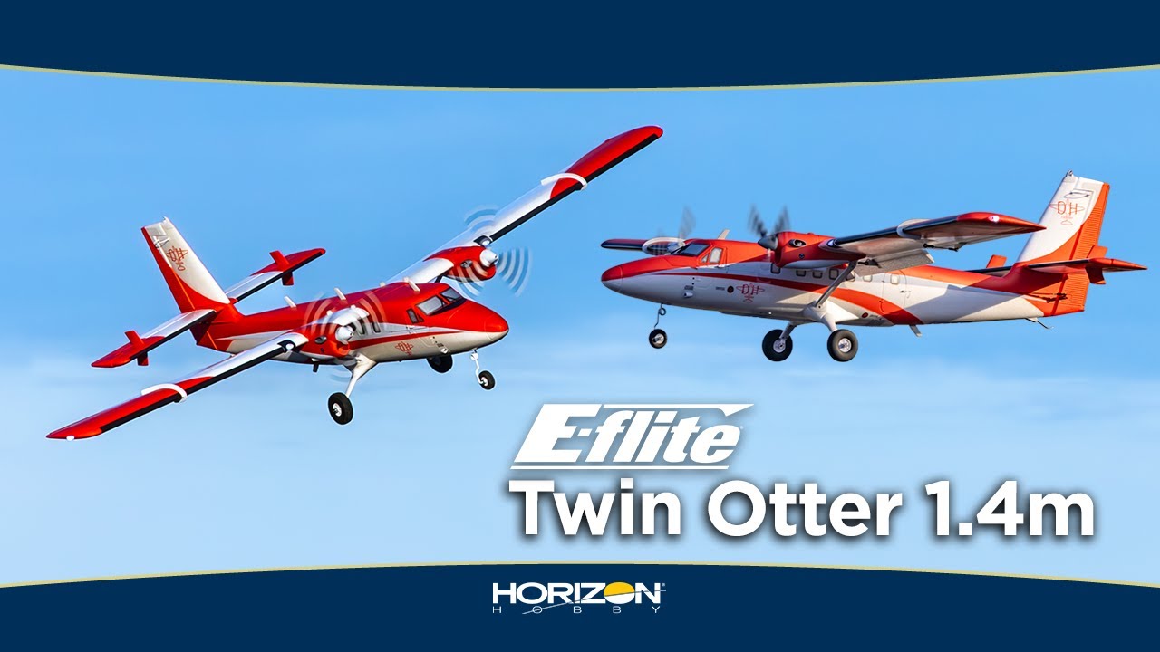E-flite Twin Otter 1.4m RC Airplane – High-Performance Model for Enthusiasts ✈️