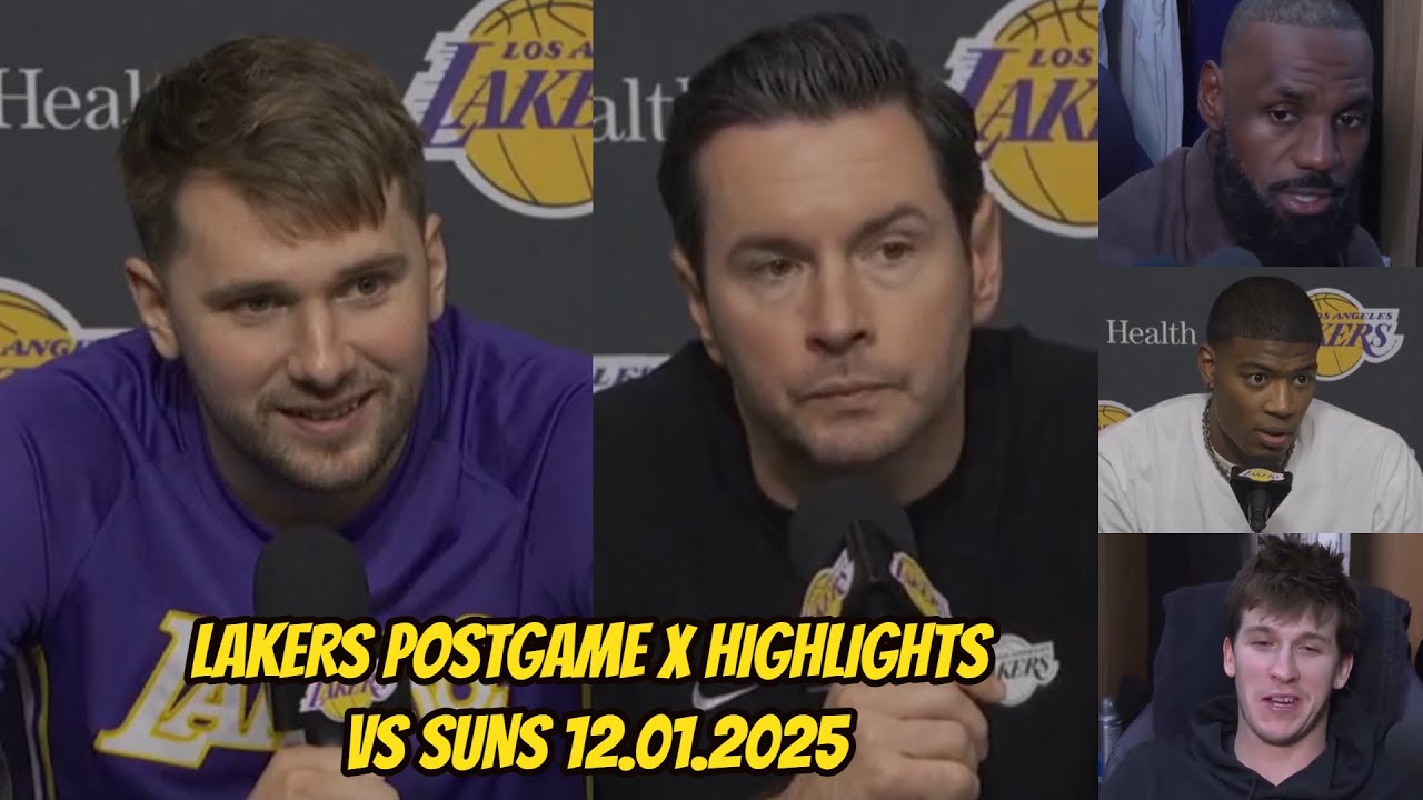 Lakers vs Suns Highlights & Interviews | Dec 1, 2025 🏀