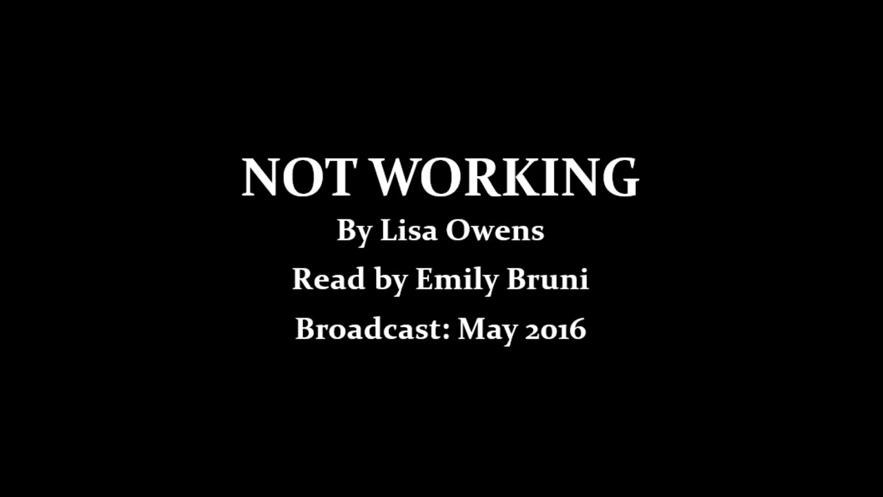 Not Working (2016) by Lisa Owens | Read by Emily Bruni