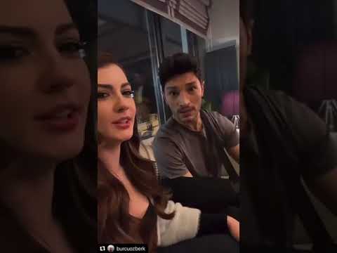 Ильхан Шен и Бурджу Озберк за кадром сериала Любовь Логика Месть